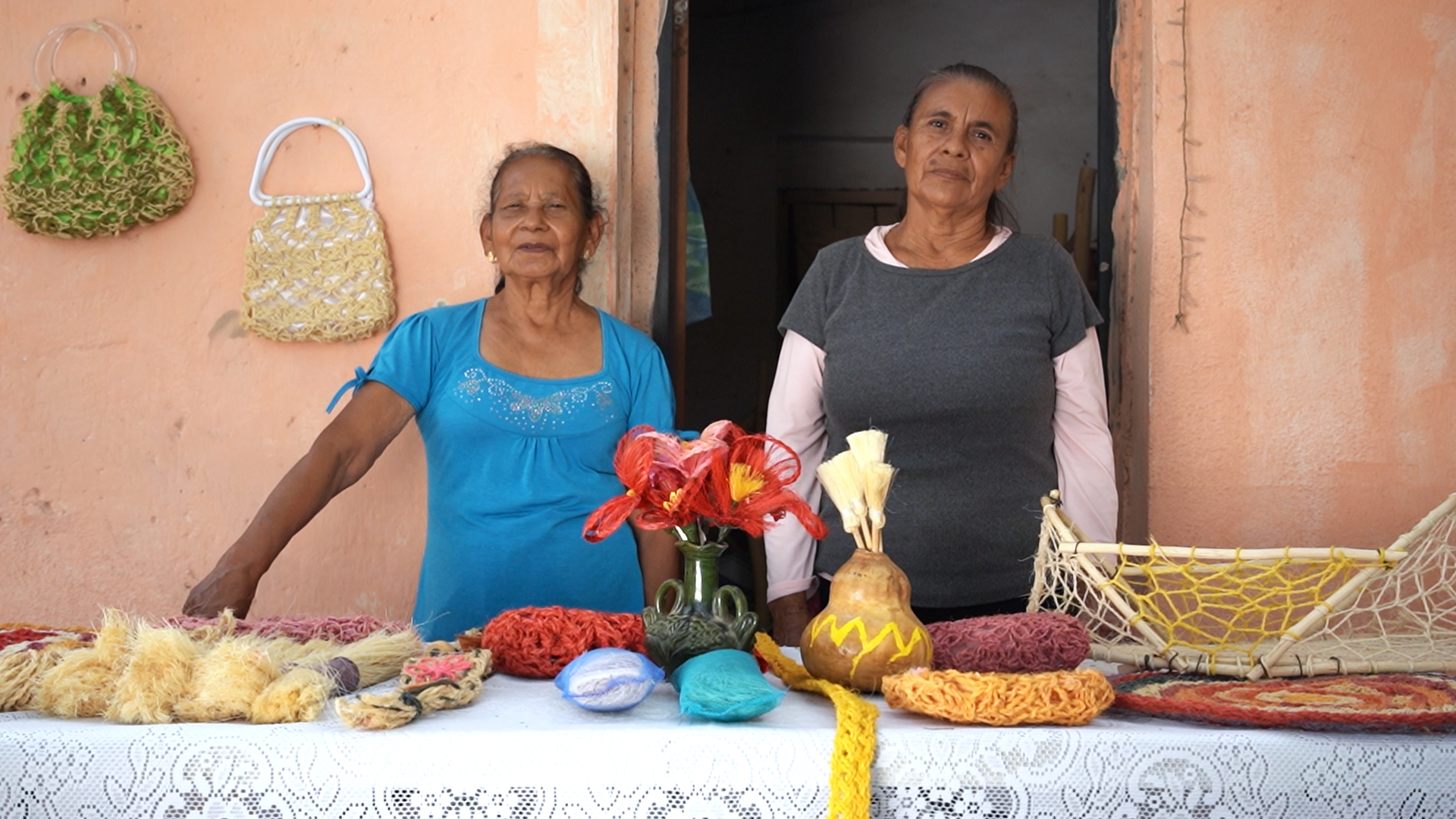 Josefina Huerta Esquivel, Tejedora de ixtle de Jaumave, Tamaulipas